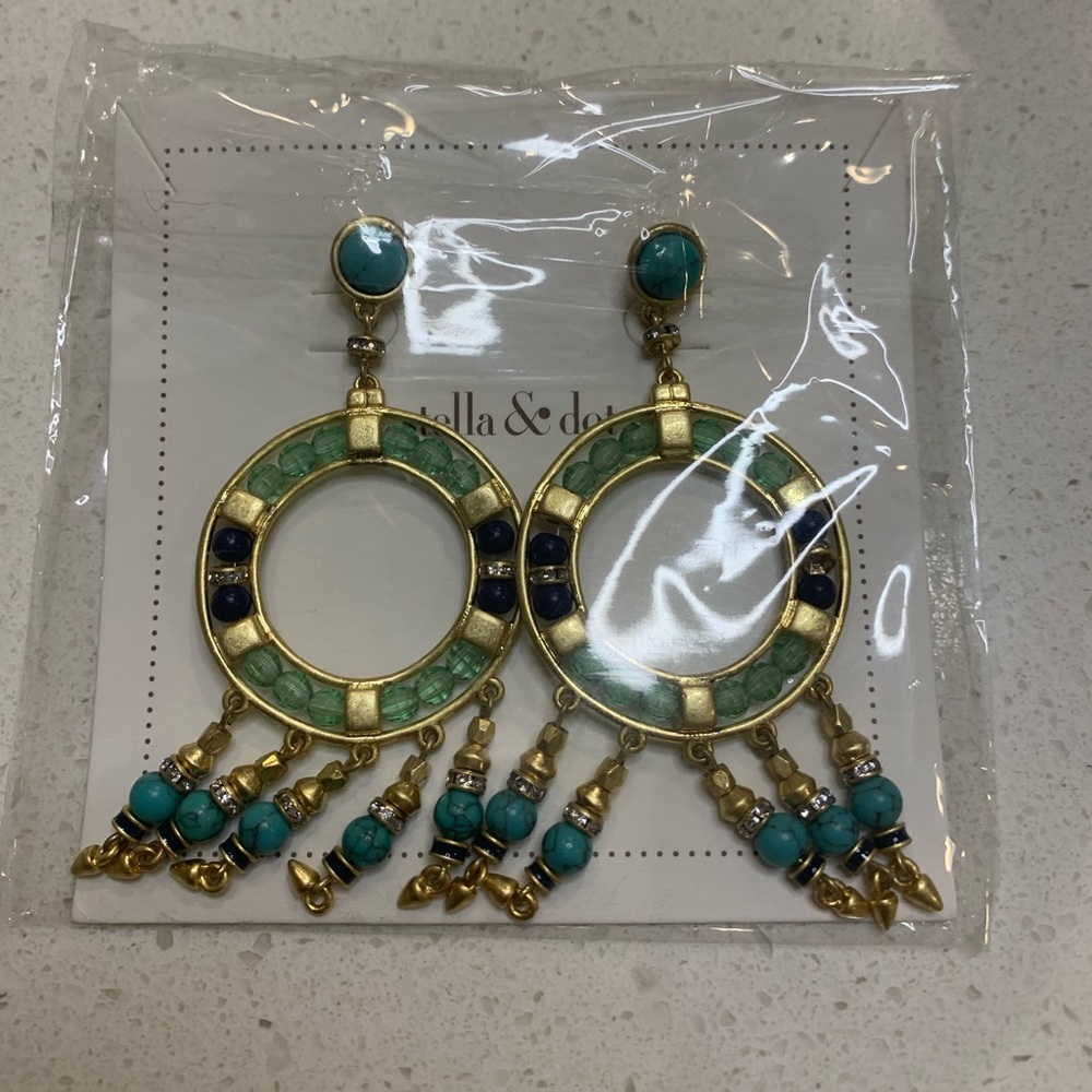 Blue / green fun earring’s